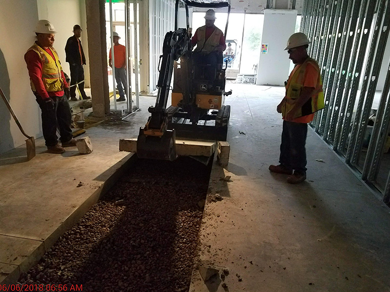 laying concrete slabs